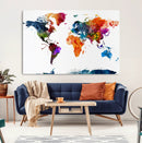 World Map Canvas Print – Detailed Map of the World Wall Art by MyGreatCanvas | Canvas Wall Art Prints | Photo Prints & Wall Decor