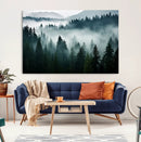 Captivating Misty Forest Wall Art Canvas, Premium Canvas by MyGreatCanvas | Canvas Wall Art Prints | Photo Prints & Wall Decor
