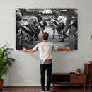 American Football Wall Art Canvas Print Framed Stadium Sport