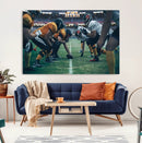 American Football Playing Wall Art Canvas Print by MyGreatCanvas | Canvas Wall Art Prints | Photo Prints & Wall Decor