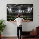 American Football Stadium Wall Art Canvas Print, Stadium