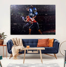 American Football Wall Art Canvas Print, Stadium Sport Wall