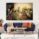Last Supper Wall Art Canvas Print, Framed Jesus Painting Art