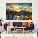 Grand Teton Park Sunrise Wall Art – Vibrant Landscape Canvas by MyGreatCanvas | Canvas Wall Art Prints | Photo Prints & Wall Decor