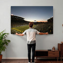 Oregon Ducks Football Team Print - Eugene Autzen Stadium