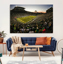 Oregon Stadium Canvas Wall Art - Captivating Game Day Scene