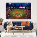 St. Louis Cardinals Baseball Team Print - Busch Stadium Wall by MyGreatCanvas | Canvas Wall Art Prints | Photo Prints & Wall Decor