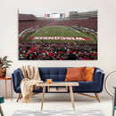 Wisconsin Badgers Team Print Canvas - Madison Camp Randall