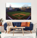 Colorado Rockies Coors Field Wall Art Canvas Print - MLB