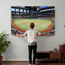 Texas Rangers Baseball Team Print - Arlington Globe Life