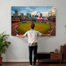 St. Louis Cardinals Baseball Team Print - Busch Stadium Wall