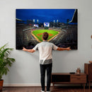 Truist Park Night Game Canvas Art - Atlanta Braves Stadium