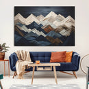 Mountain Wall Art – Modern Geometric Landscape Canvas Print,