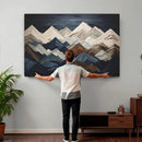 Wood Mountain Wall Art | Mountain Canvas Print Wood Decor | by MyGreatCanvas | Canvas Wall Art Prints | Photo Prints & Wall Decor
