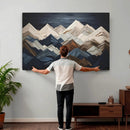 Mountain Wall Art – Modern Abstract Landscape Canvas Print