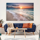 Sunset Beach Wall Art – Soothing Coastal Landscape, Ready to by MyGreatCanvas | Canvas Wall Art Prints | Photo Prints & Wall Decor