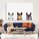 Horse Prints Set, Set of 3 Horse Wall Art, Horses Portraits, by MyGreatCanvas | Canvas Wall Art Prints | Photo Prints & Wall Decor