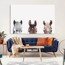 Horse Wall Art - Minimalist Horse Triptych Wall Art – Modern by MyGreatCanvas | Canvas Wall Art Prints | Photo Prints & Wall Decor