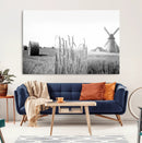 Vintage Farmhouse Black and White Triptych Wall Art – Giclee