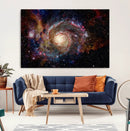 Nebula and Galaxies in Space Wall Art Canvas Print, Spiral