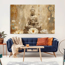 Buddha Wall Art Canvas Print, Buddha Meditation Room Decor,