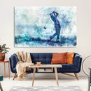 Golf Swing Wall Art Canvas Print - Sports-Inspired