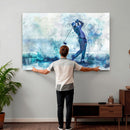 Golf Swing Wall Art Canvas Print - Sports-Inspired