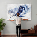 Hockey Player Wall Art Canvas Print - Sports-Inspired