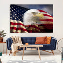 American Flag Eagle Symbol Wall Art, American Flag Eagle by MyGreatCanvas | Canvas Wall Art Prints | Photo Prints & Wall Decor