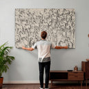 Abstract Horse Sketch Wall Art | Ready to Hang and Framed |