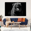 Bear Canvas Print | Wildlife Wall Art for Cabin Decor |