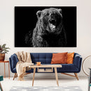 Bear Canvas Print | Wildlife Wall Art for Cabin Decor |