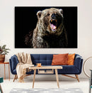 Grizzly Bear Canvas Print | Wildlife Wall Art for Cabin by MyGreatCanvas | Canvas Wall Art Prints | Photo Prints & Wall Decor