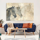 Abstract Horse Canvas Print | Modern Farmhouse Wall Art |