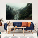 Misty Forest Wall Art | Ready to Hang and Framed | Tranquil