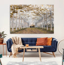 Forest Grove Wall Art | Serene Pathway Canvas Print | Ready