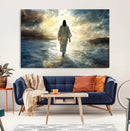 Jesus Walking on Water Wall Art | Canvas Print | Ready to