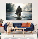 Jesus Walking on Water Wall Art | Canvas Print | Ready to
