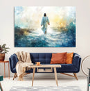 Watercolor Jesus Walking on Water Canvas Print, Christian by MyGreatCanvas | Canvas Wall Art Prints | Photo Prints & Wall Decor