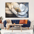 White Magnolia Flower Wall Art Canvas Print | Abstract