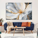 White and Gold Floral Canvas Wall Art - Framed and Ready to by MyGreatCanvas | Canvas Wall Art Prints | Photo Prints & Wall Decor