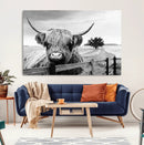 Scottish Highland Cow Wall Art | Rustic Farmhouse Décor |