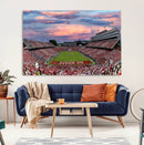 Carter-Finley Stadium Art Sunset Game Triple Canvas Wall Art