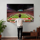 Wisconsin Badgers Football Team Print Canvas- Madison Camp