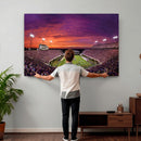 East Carolina University Pirates Football Print Canvas-