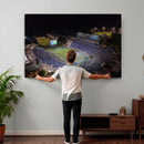 Duke University Blue Devils Football Print Canvas - Durham