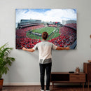 Cincinnati Bearcats Football Team Print - Nippert Stadium Wall Art Canvas Print