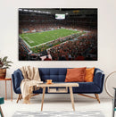 Miami Hurricanes Football Team Print Canvas- Miami Hard Rock by MyGreatCanvas | Canvas Wall Art Prints | Photo Prints & Wall Decor