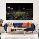 Framed Texas Tech Red Raiders Stadium Canvas, Texas Tech Red
