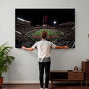 Framed Texas Tech Red Raiders Stadium Canvas, Texas Tech Red